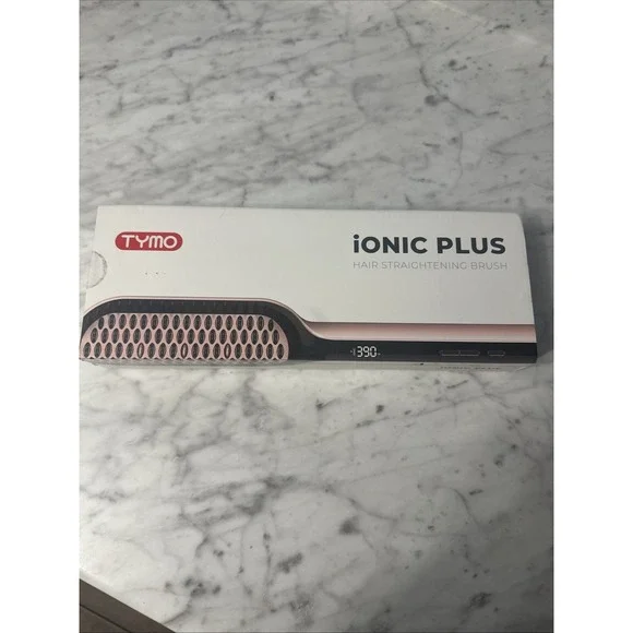 TYMO Ionic Plus Hair Straightening Brush Pink - Picture 1 of 4